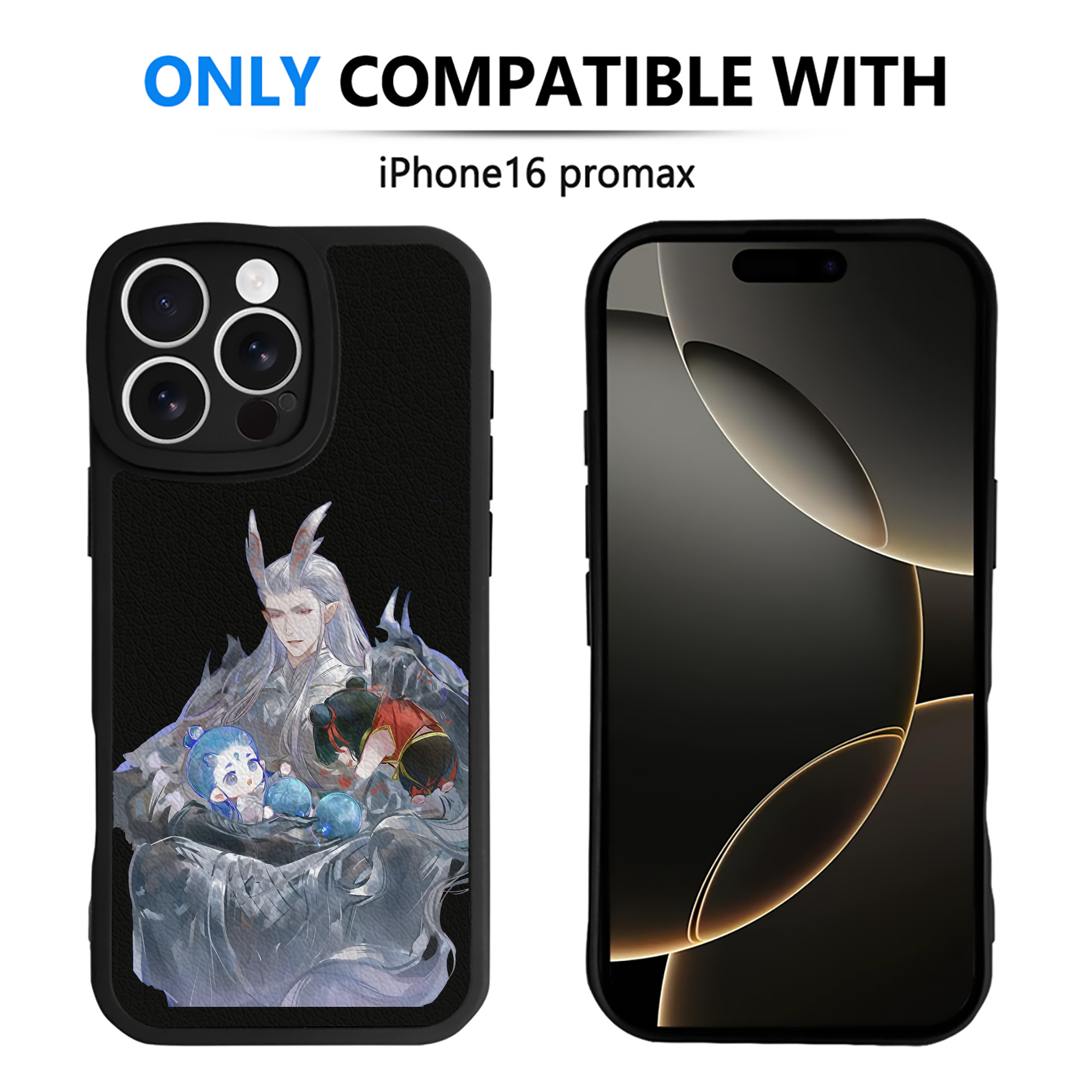 （画像用） Ne Zha 2 ナタ 魔童の大暴れ 【iPhone 16シリーズ対応】シリコンスマホケース（レザー調） 材質：シリコン